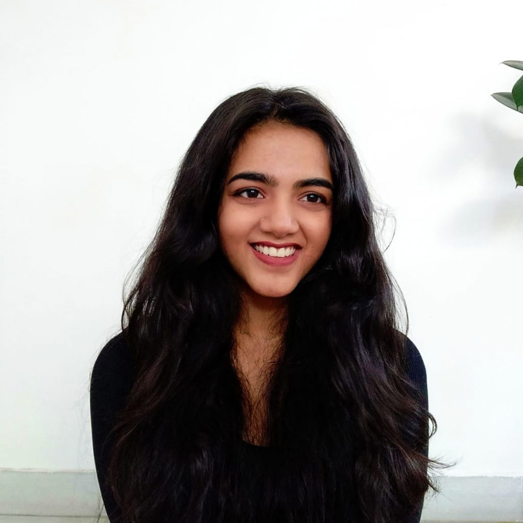 picture of young woman with long black hair